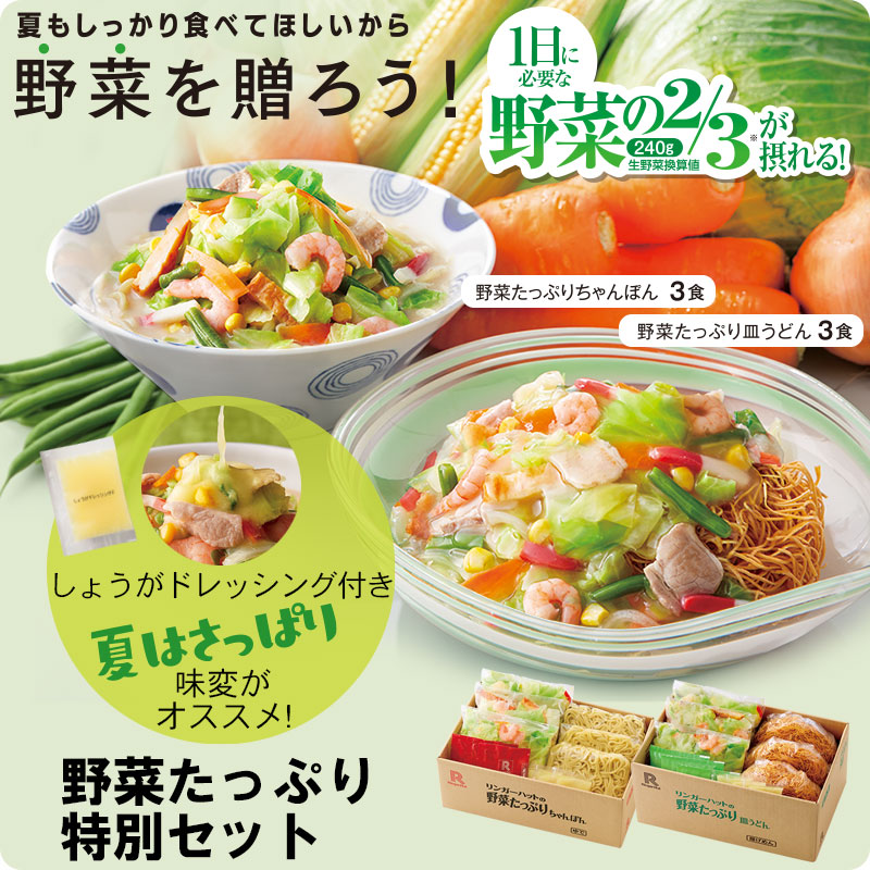 野菜たっぷり特別セット