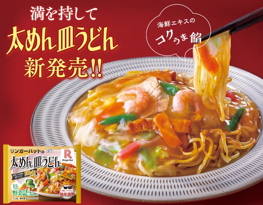 新発売！太麺皿うどん